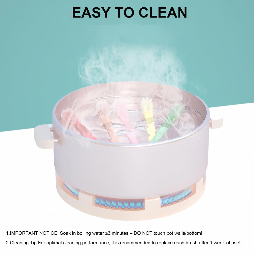 Étui compact LIZICH pour nettoyage des paupières en voyage.