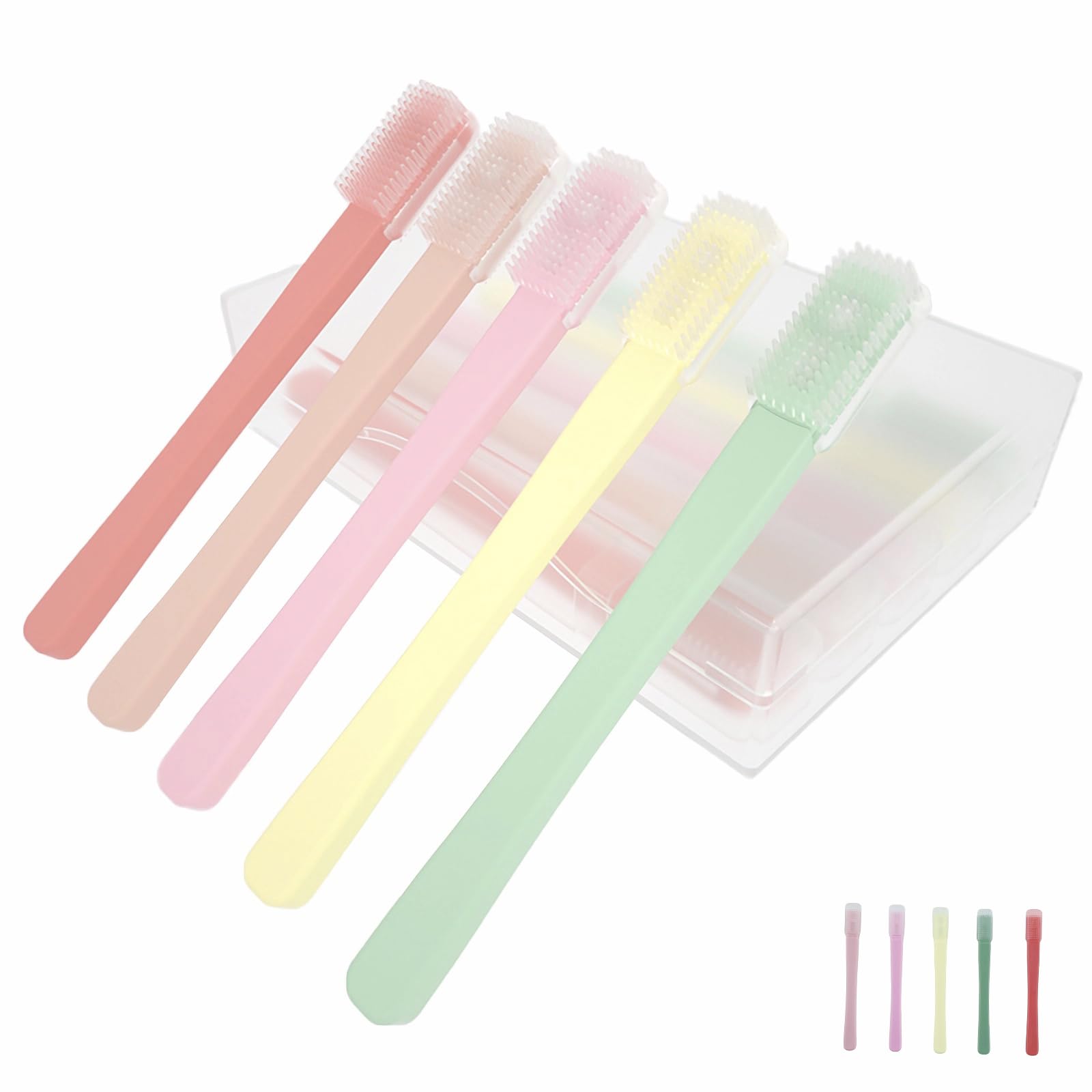 Pinceau paupière LIZICH en silicone doux pour nettoyage délicat.