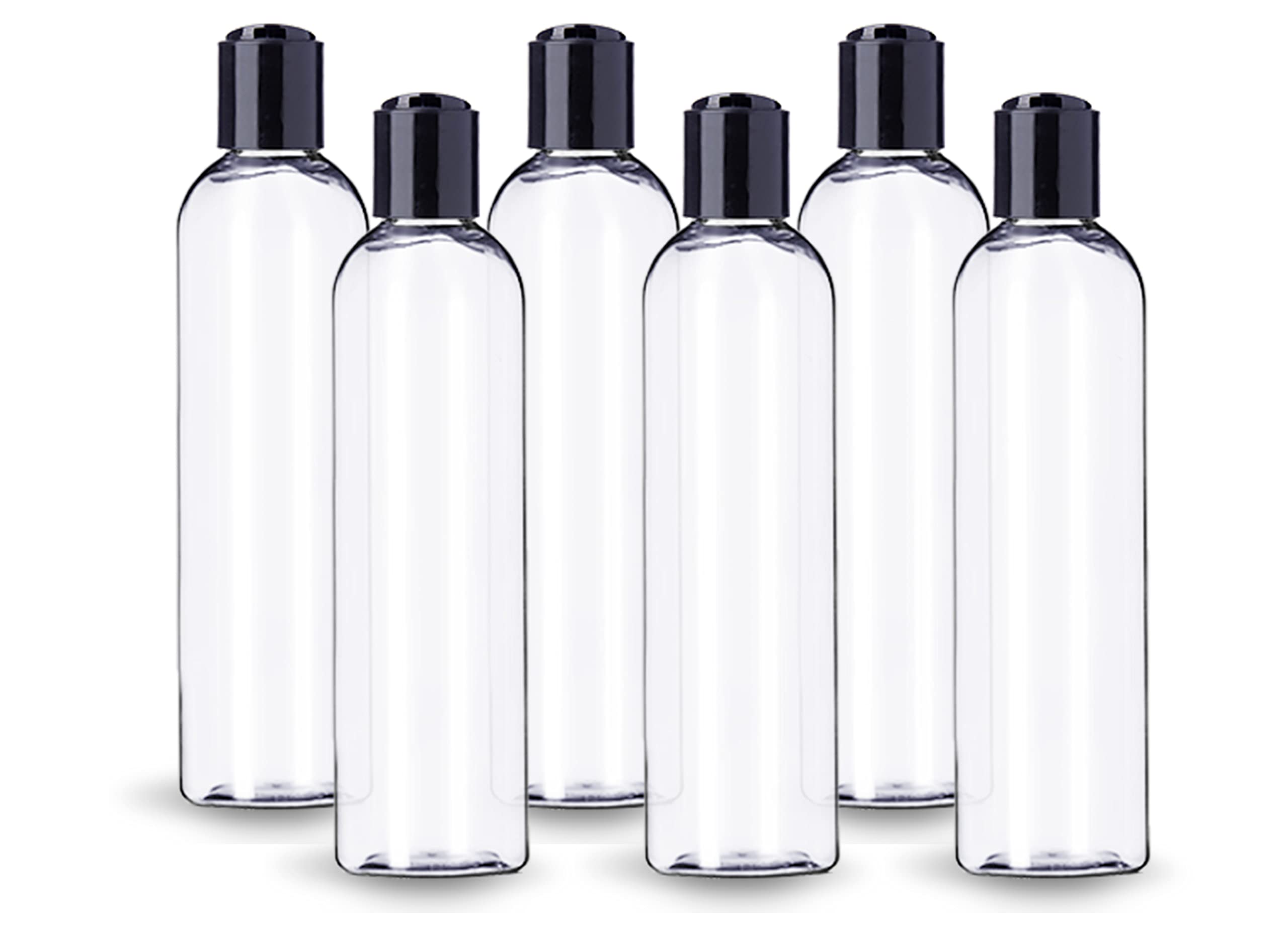 Lot de 6 bouteilles ljdeals transparentes 8 oz, parfaites pour cosmétiques