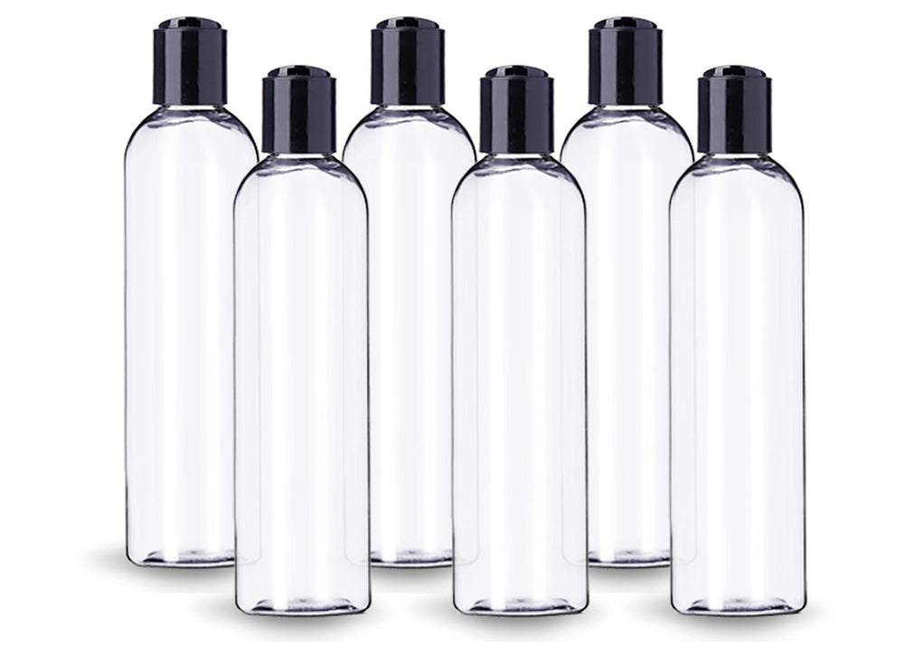 Lot de 6 bouteilles ljdeals transparentes 8 oz, parfaites pour cosmétiques