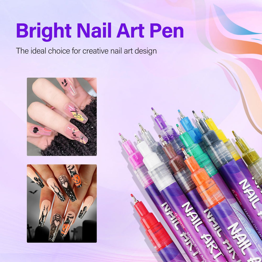 LKE conseils pro et rangement horizontal pour marqueurs d'art des ongles.