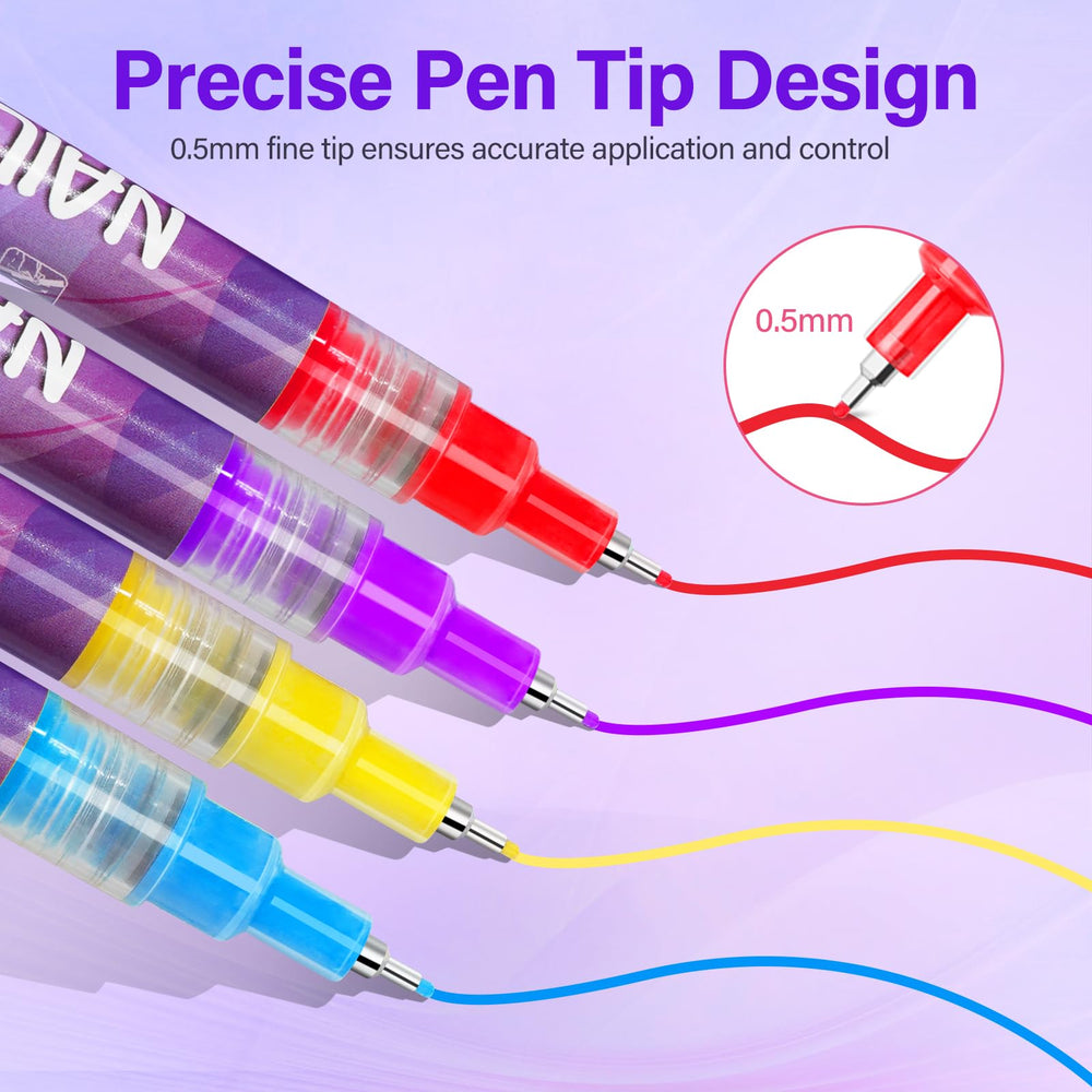 Stylo LKE pour art des ongles – séchage rapide en 30 secondes.