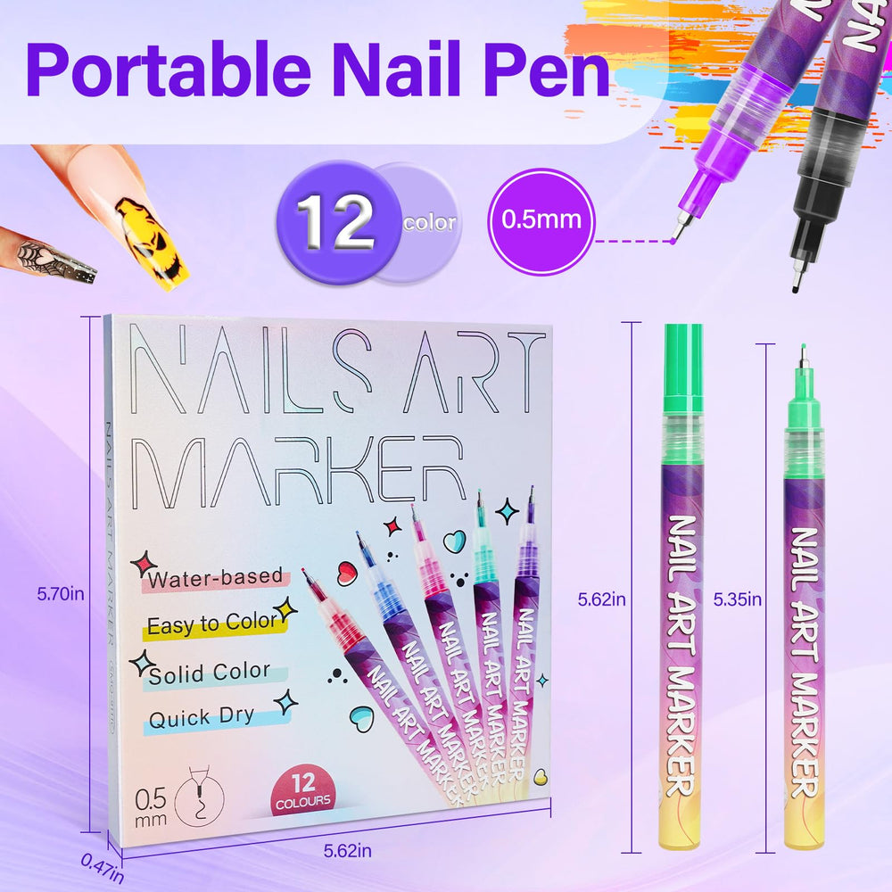 LKE stylo pour art des ongles – usage facile, idéal pour débutants et pros.