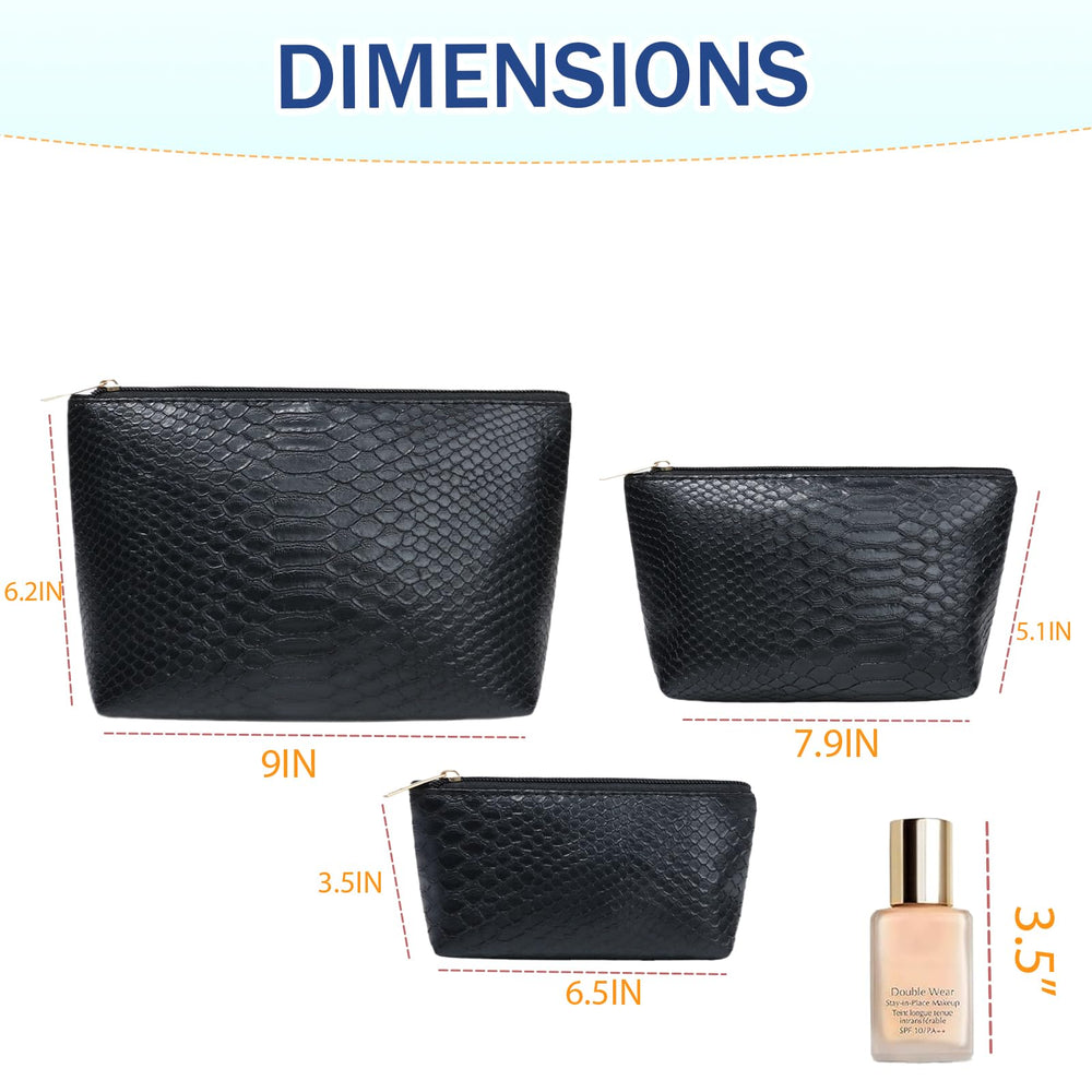 Trousse lllyan ensemble moyenne, rangement net pour accessoires et maquillage.