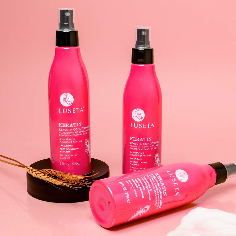 Luseta color-safe sulfate-free label highlights gentle care for color-treated hair