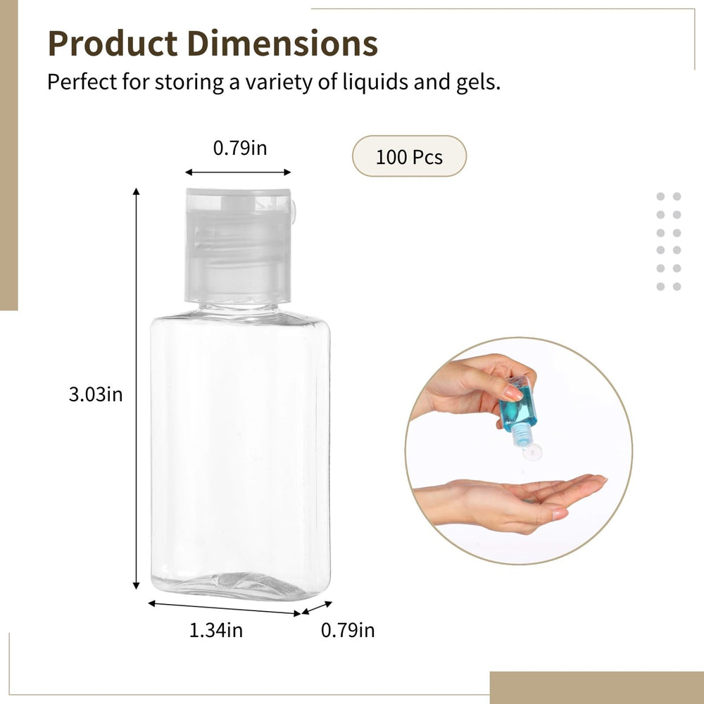 Bouteilles polyvalentes Lnrueg adaptées au voyage pour soins corporels et parfums.