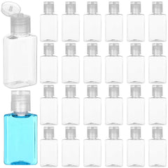 Flacons Lnrueg sans BPA en plastique clair, durables et sûrs pour différents produits.