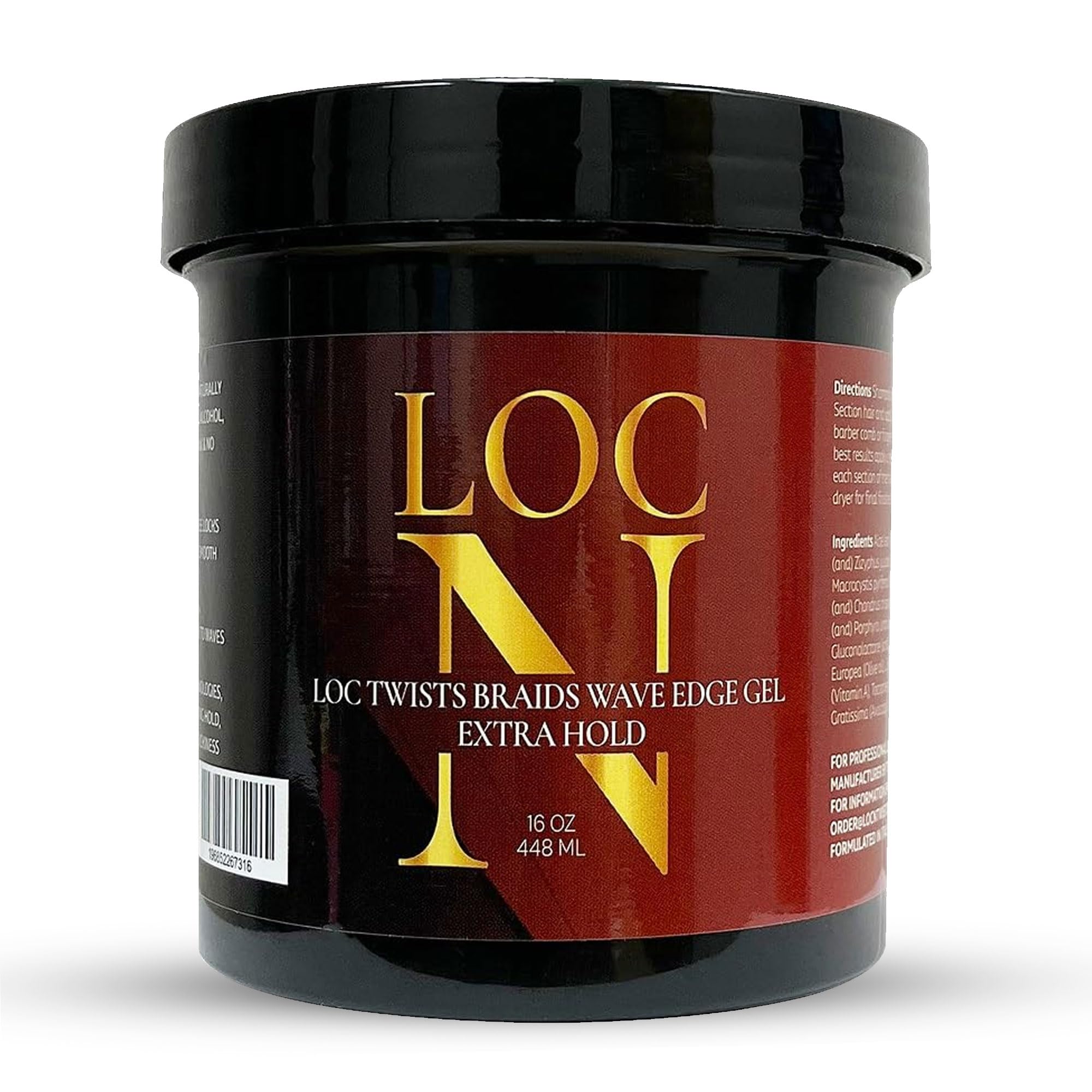 LOC N Twist Braids & Edge Gel Tresses et Locs: maintien durable.