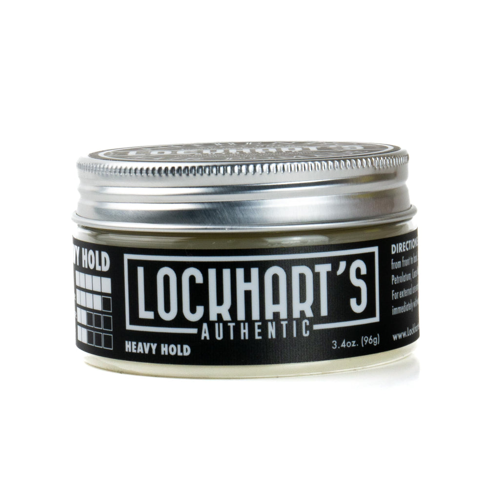 Pompadour soigné et durable avec Lockhart's Heavy Hold.