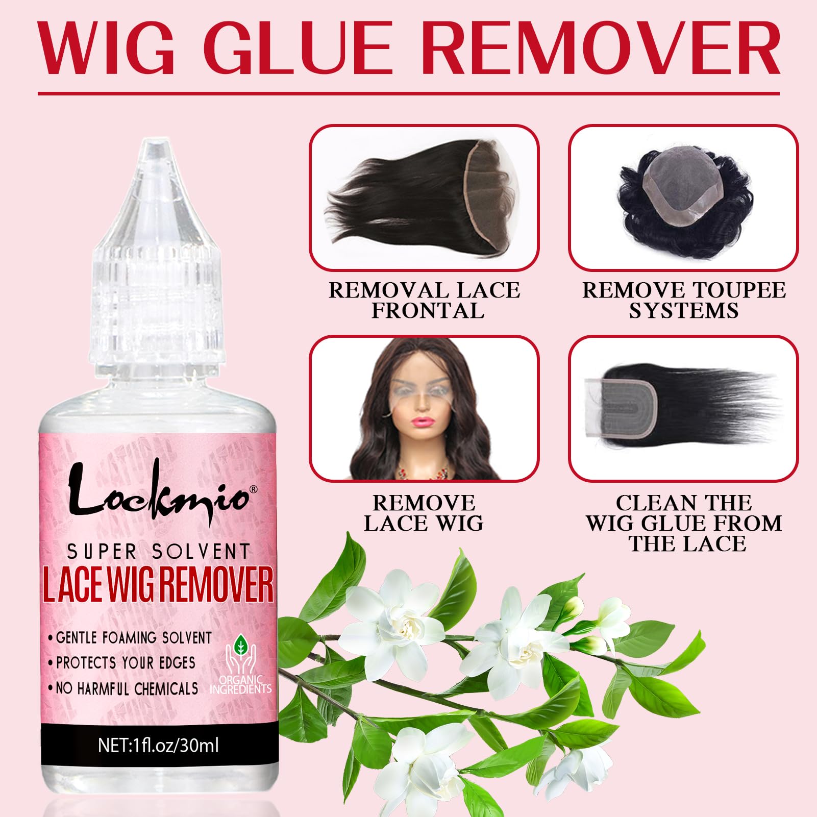 Lockmio bande elastique wig pour maintien sûr et confortable.