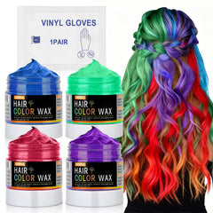 Lockmio coloration temporaire bleu, couleur vive lavable pour cheveux.