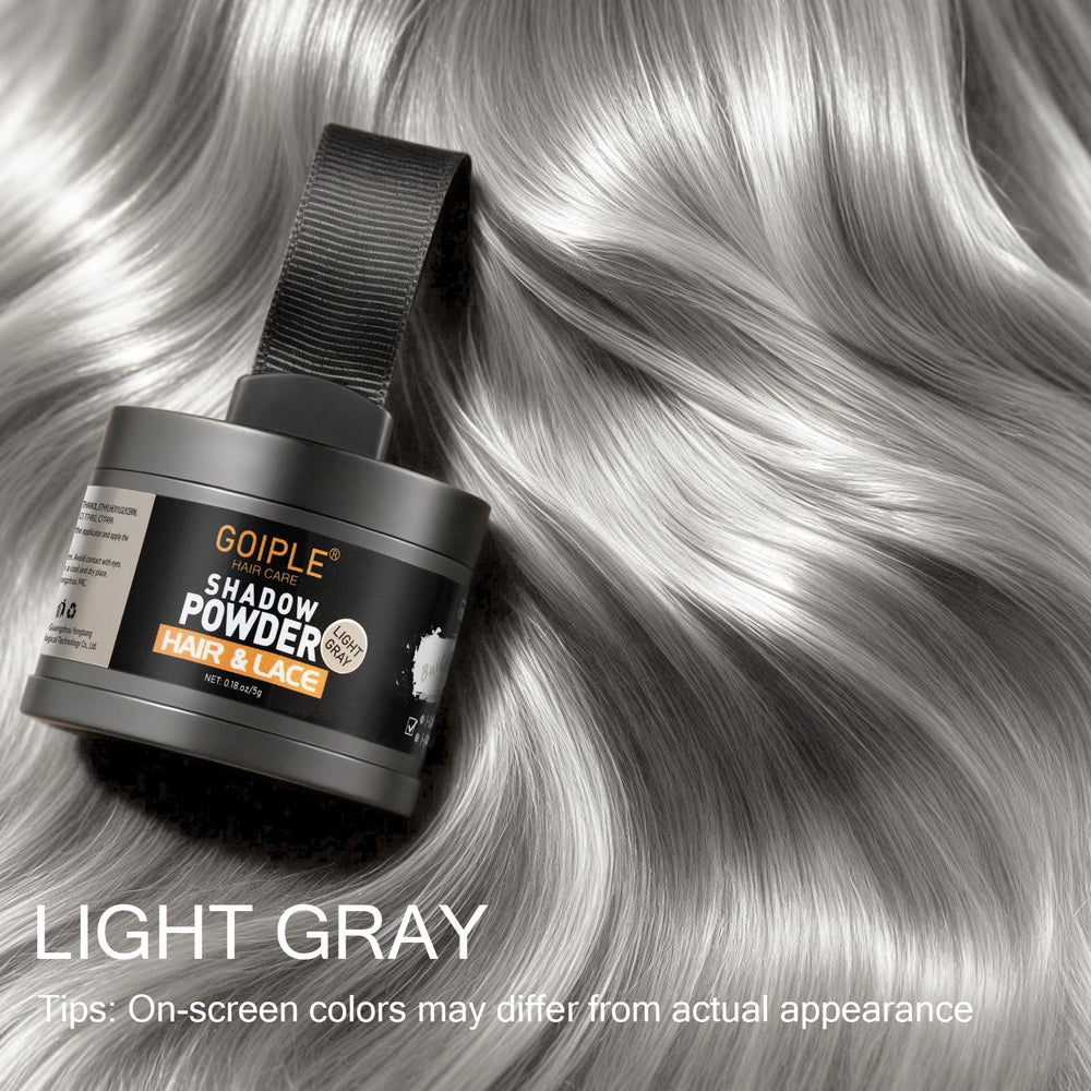 Lockmio poudre gris clair, ajustement couleur cheveux