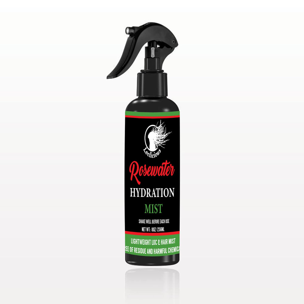 LOCLICIOUS brume rose pour locs : application facile et sensation rafraîchissante.