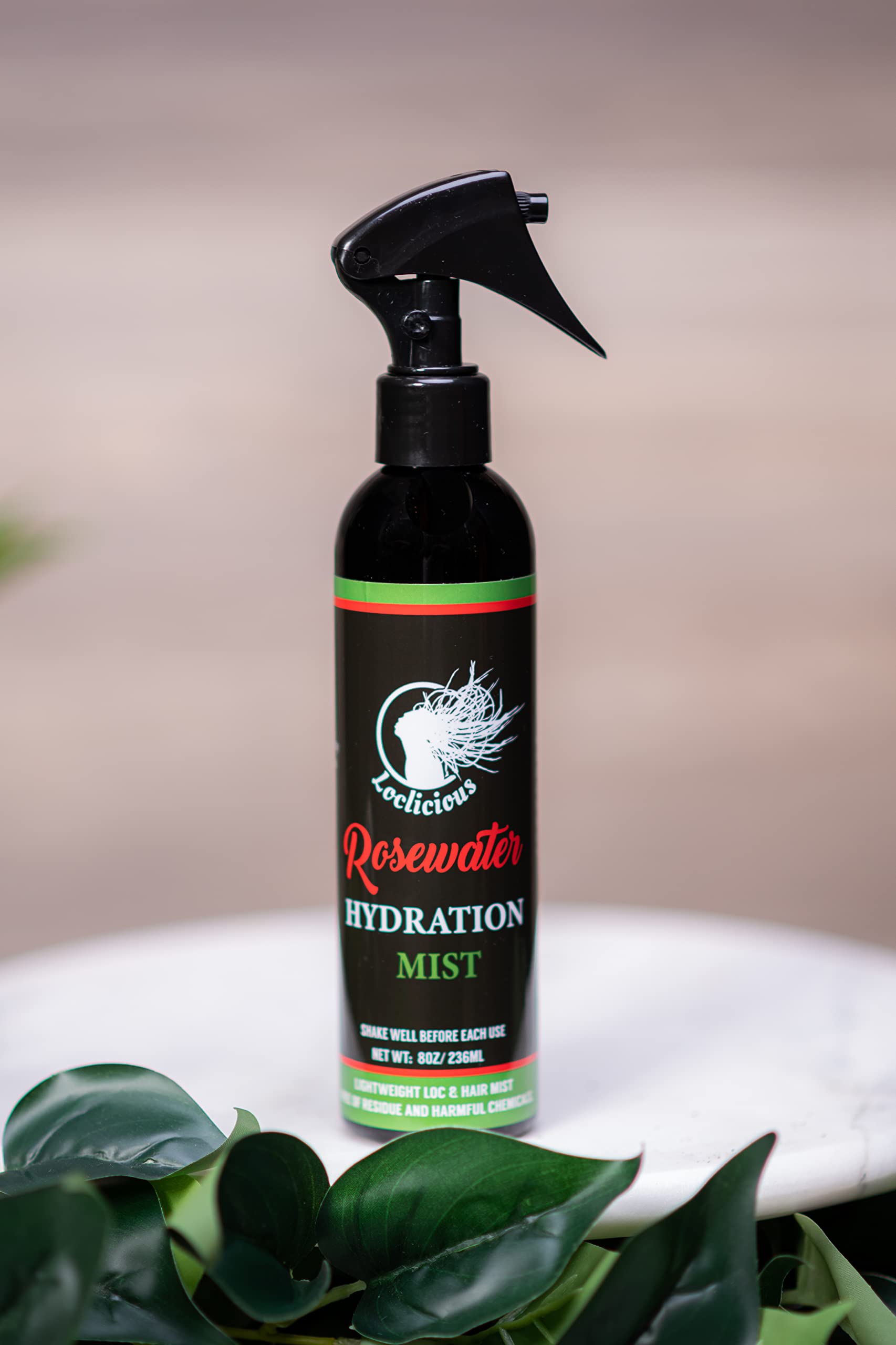 LOCLICIOUS composition eau de rose aloe vera glycérine pour nourrir les locs.