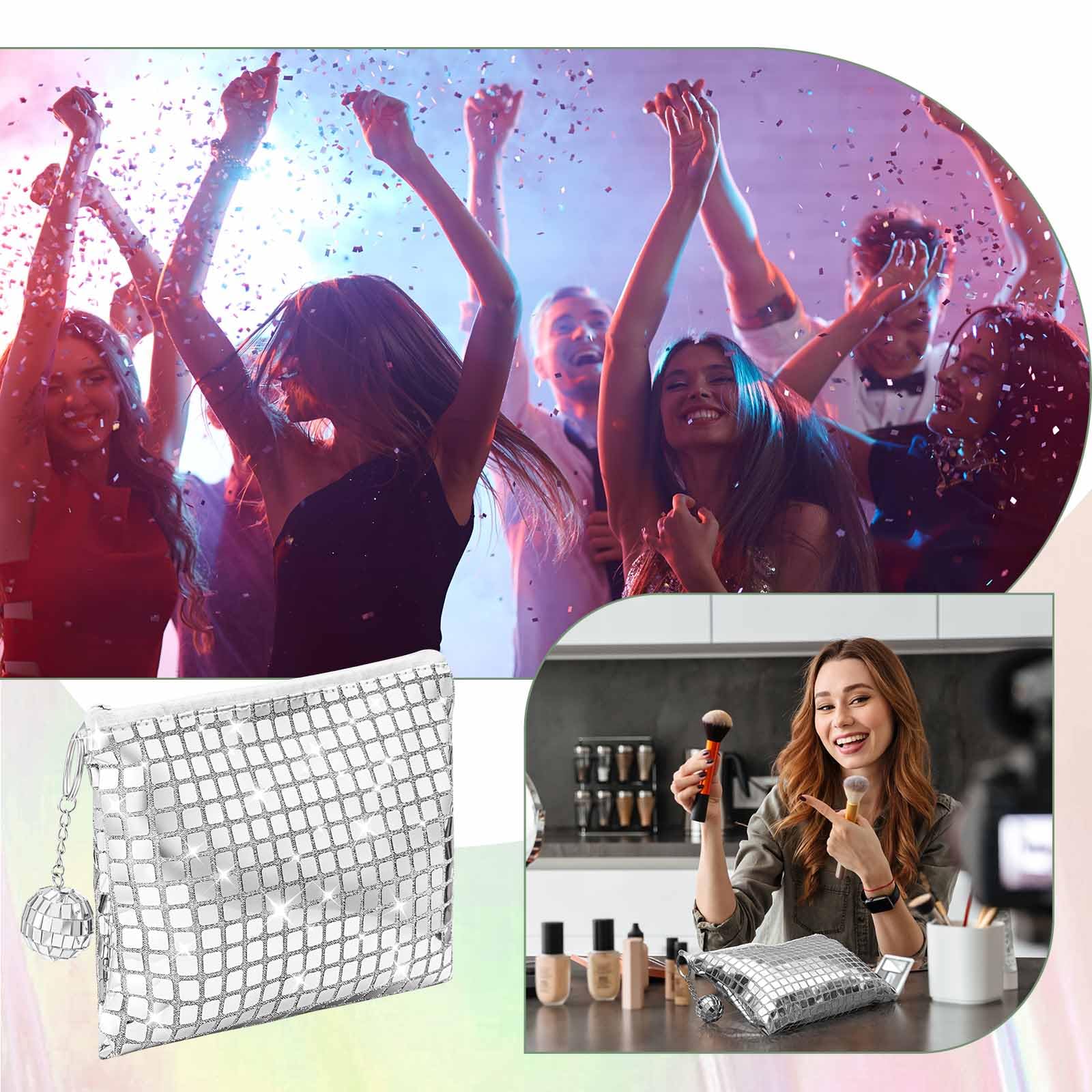 Locmeo-ensemble-sacs-maquillage-disco: lot pratique pour groupes et événements festifs.