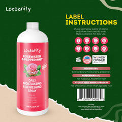 Locsanity bouteille 32oz prête pour l'hydratation des locs.