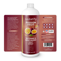 Locsanity bouteille spray passion fruit, hydratation longue durée.