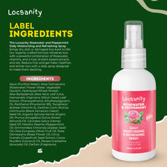 Brume légère Locsanity diffusée sur les locs.