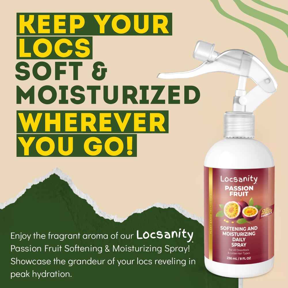 Locsanity contenance 237ml, format pratique pour réinventer le rituel hydratant.