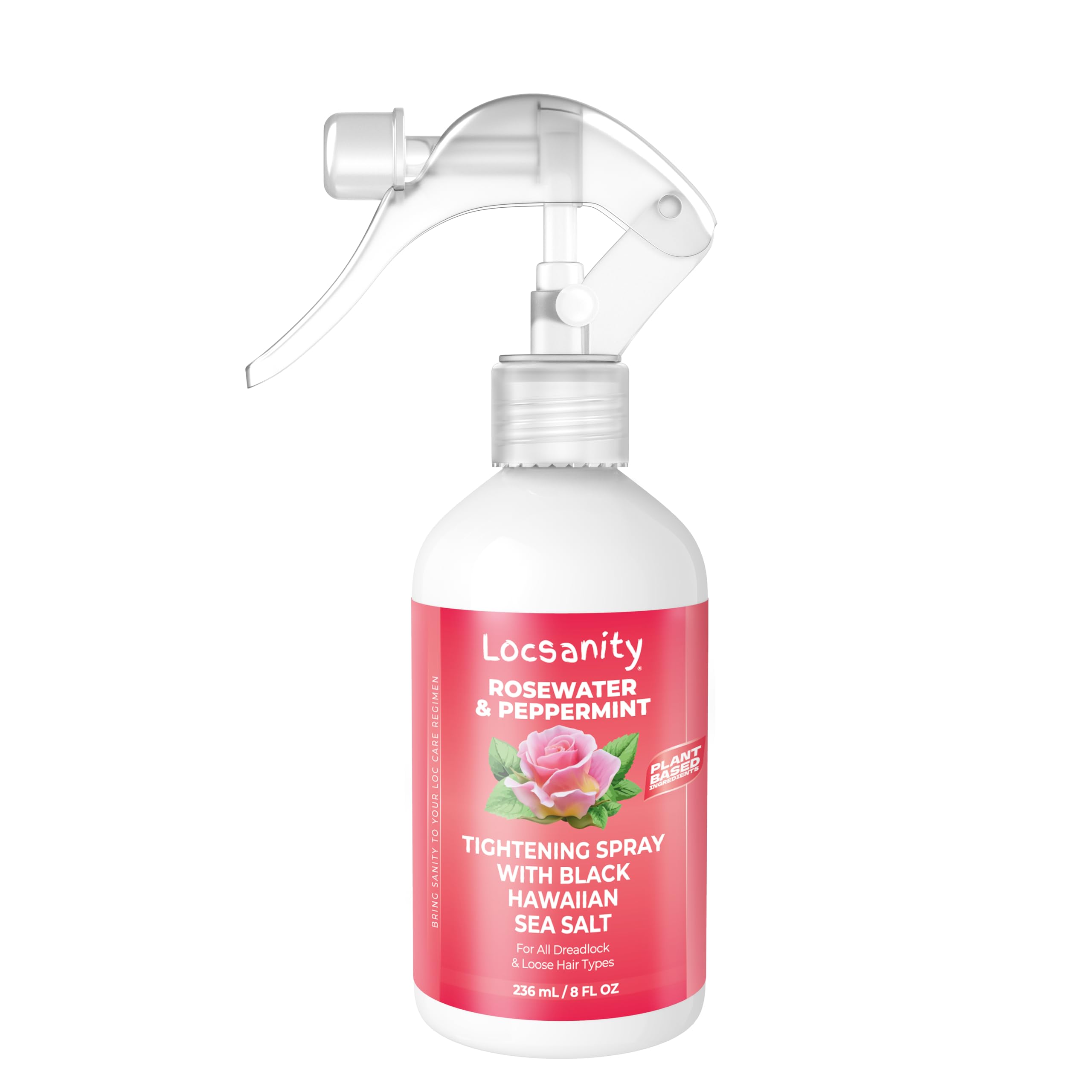 Locsanity Loc Spray bouteille 8oz hydrate les locs et apaise le cuir chevelu.