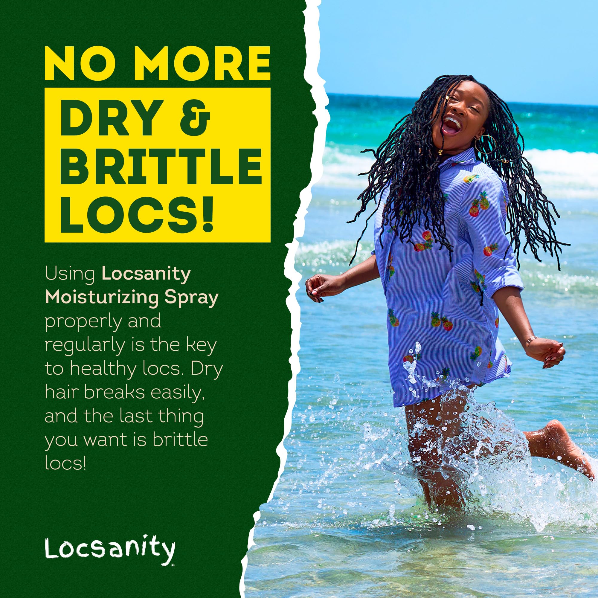 Locsanity emballage-236ml idéal pour usage quotidien et transport pratique.