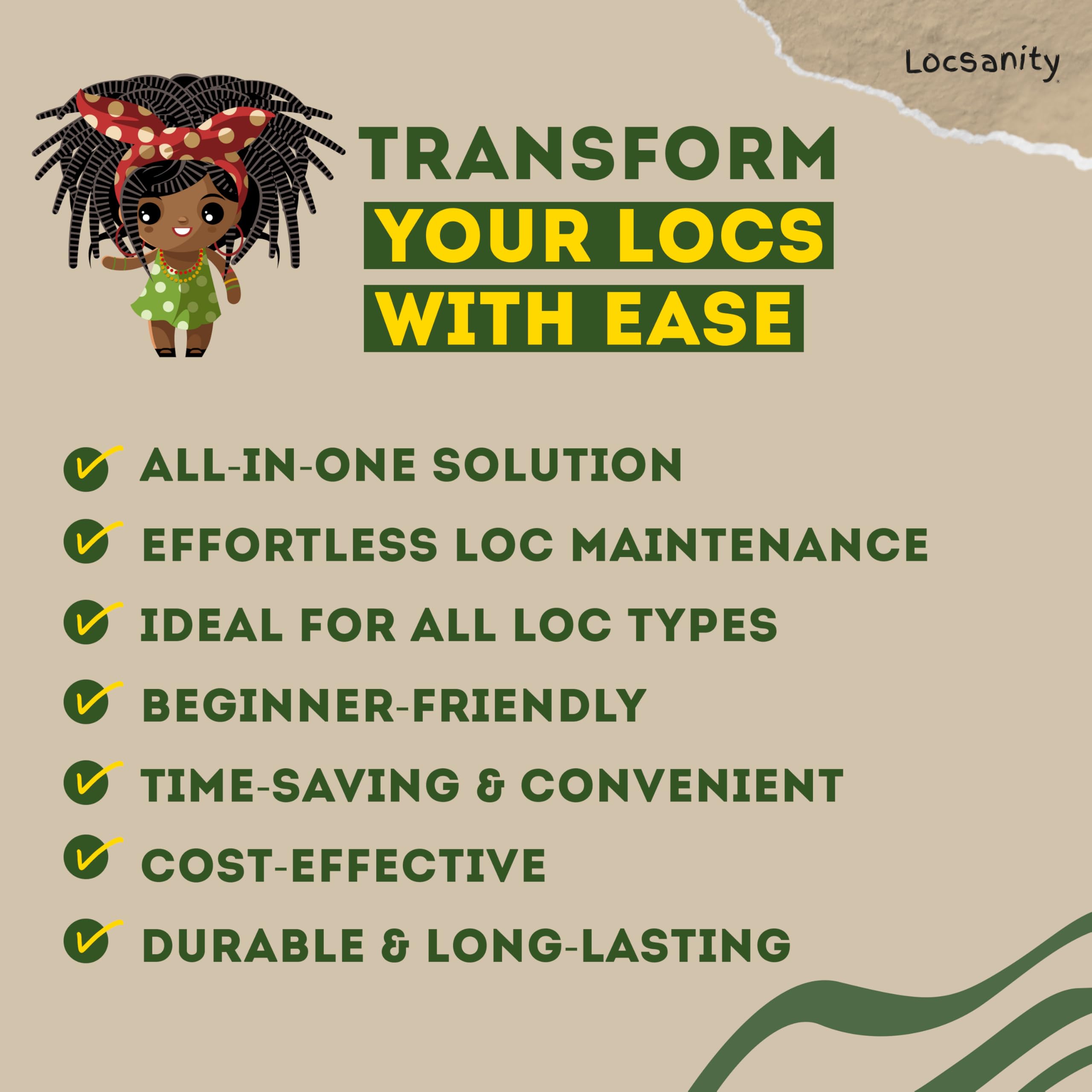 Locsanity outil locs séparation propre: obtient des parts nettes durant les séances.