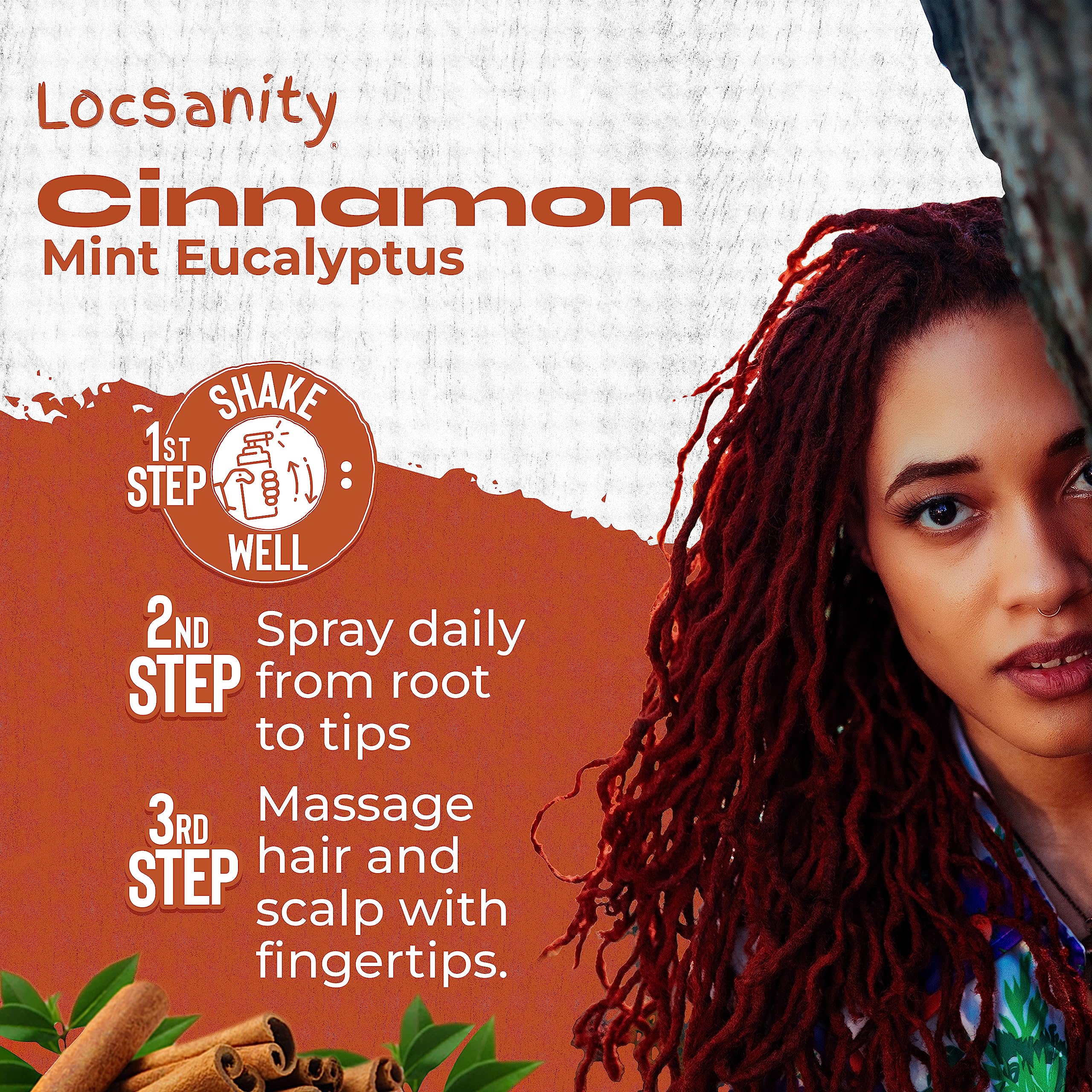 Locsanity scalp-closeup features gentle non-irritating formula for tender scalps.