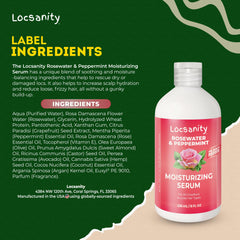 Zoom sur l eau de rose Locsanity, fragrance légère et revitalisante.