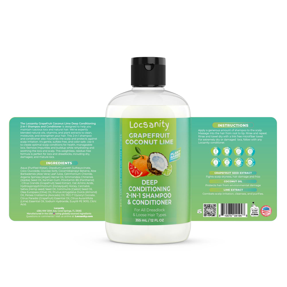 Locsanity montre une texture hydratante lors du lavage des locs.