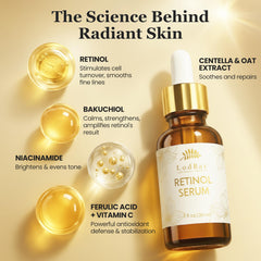LodBar Sérum Rétinol Bakuchiol – texture légère et absorption sans gras.