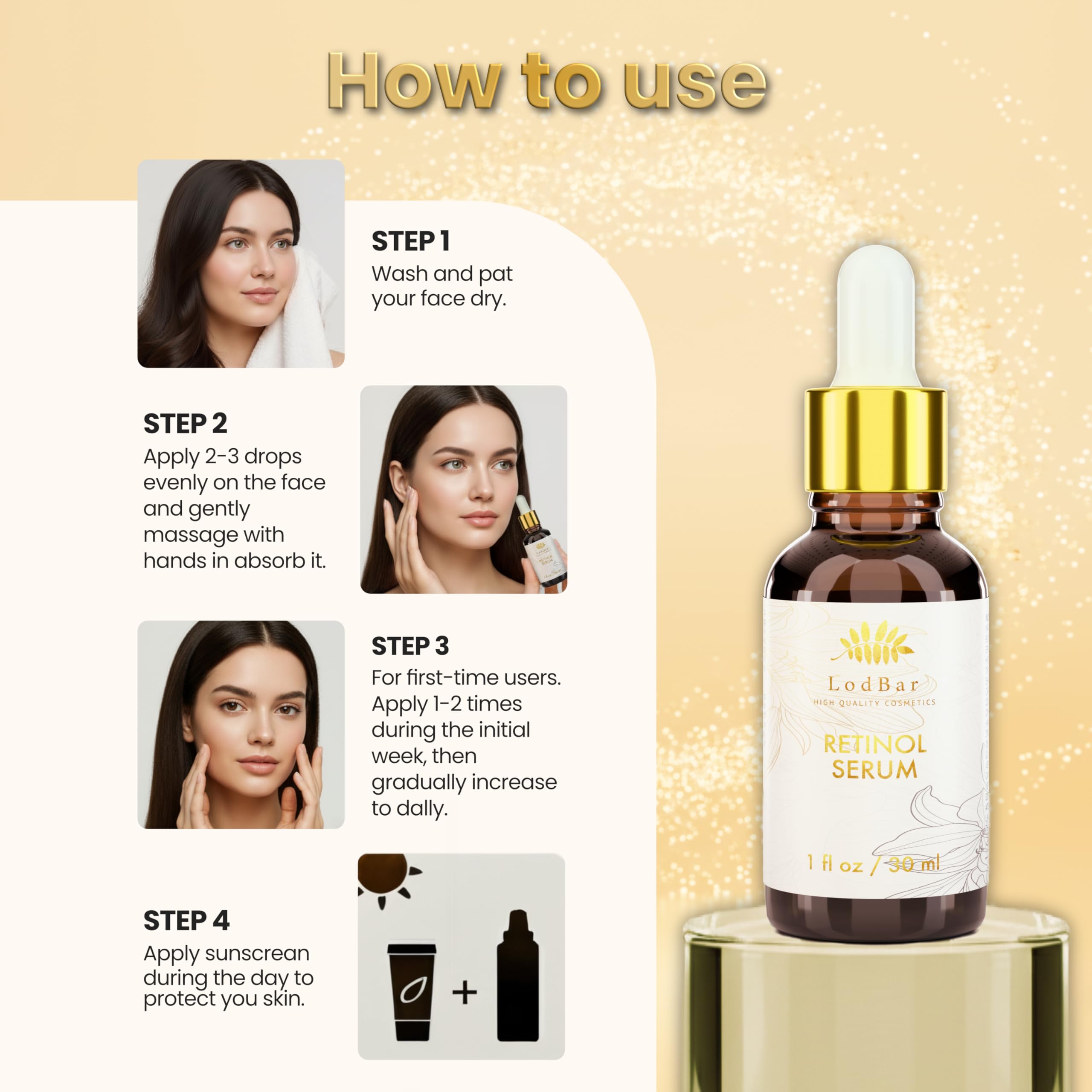 LodBar Sérum – stabilité antioxydante et couleur durable du produit.