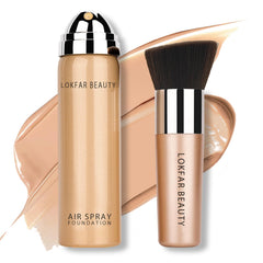LOKFAR AirBrush Foundation Spray – Bouteille avec fini soyeux et léger pour la peau.