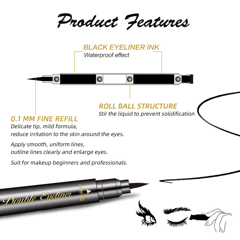 LOKFAR eyeliner double-tête smiley pour un style ludique