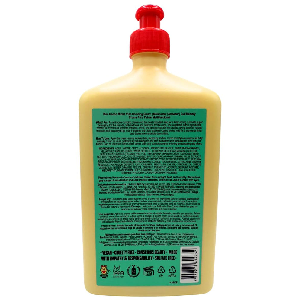 Crème définissante Lola From Rio Meu Cacho Minha Vida, pour boucles définies et sans crunch.