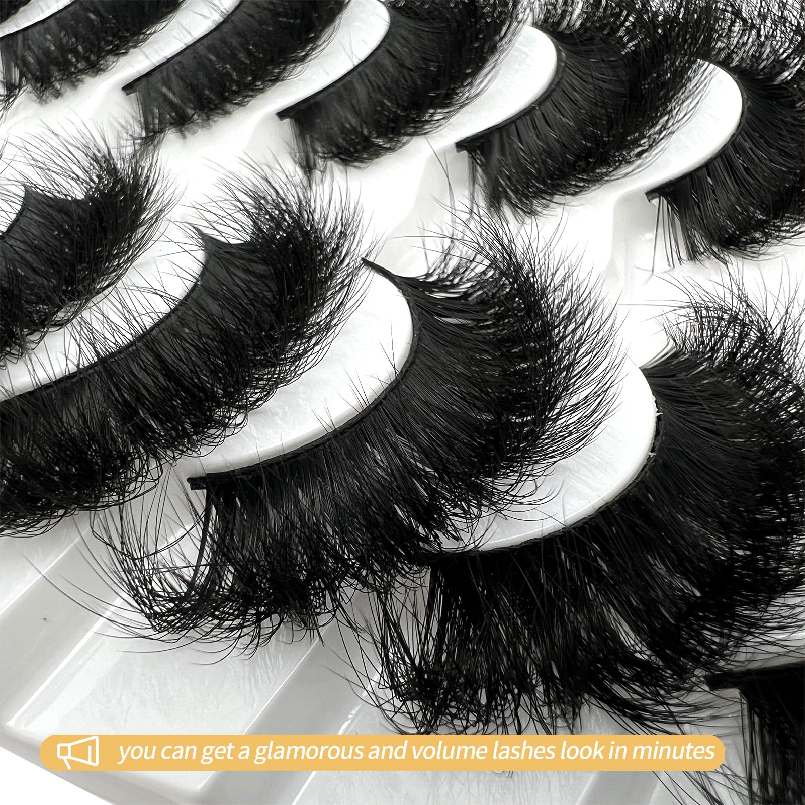 Cils loladook mink densite 3D 25mm pour effet épais.