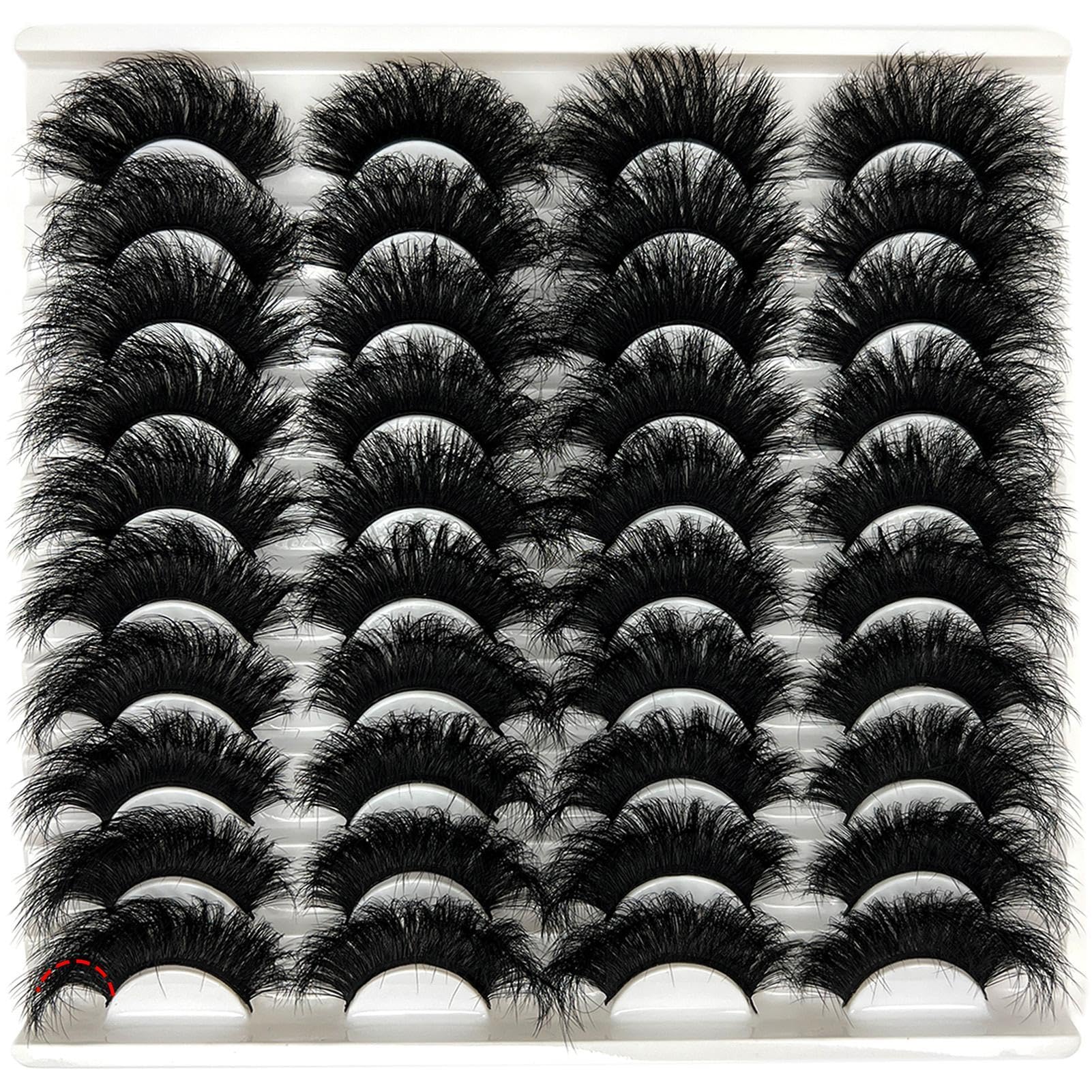 Cils loladook mink doux 3D 25mm pour un regard volumineux et naturel.