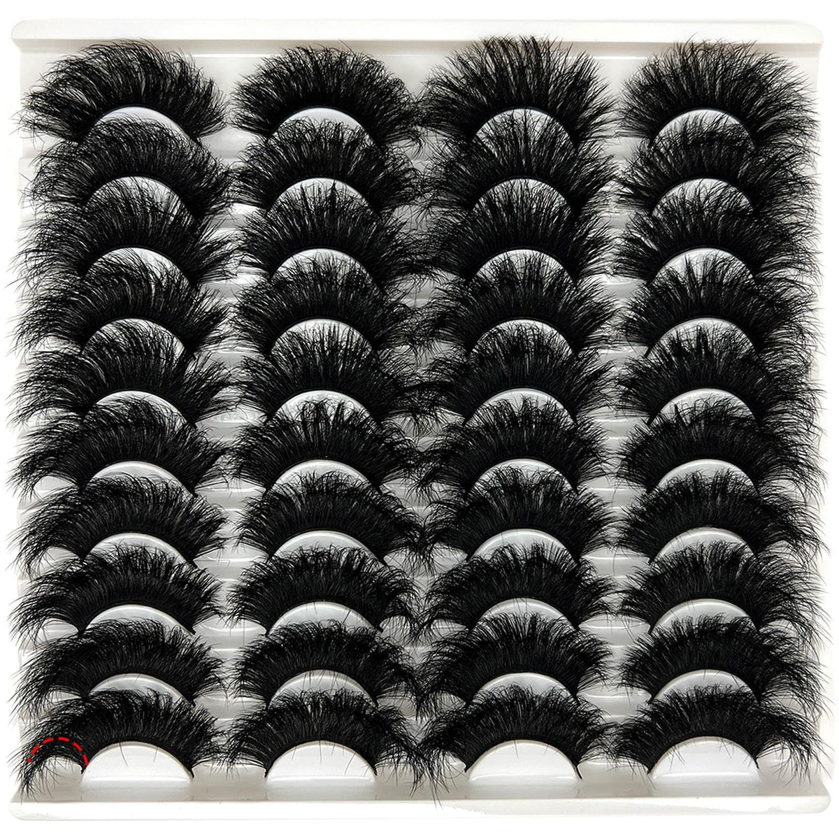 Cils loladook mink doux 3D 25mm pour un regard volumineux et naturel.