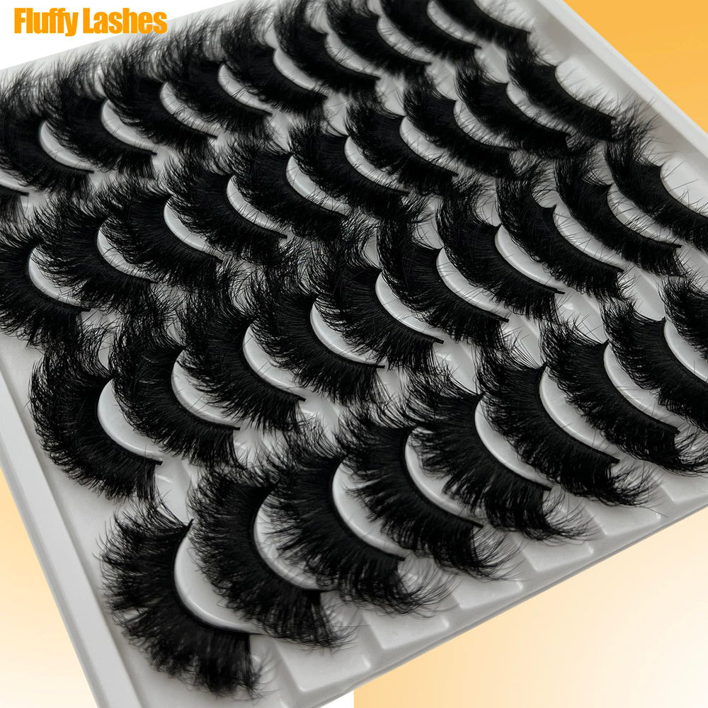 Cils loladook mink en lot 25mm pour rendu volumineux.