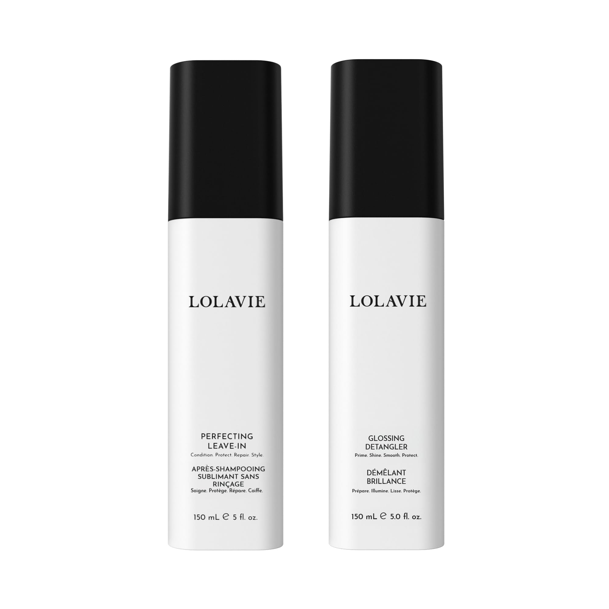 LolaVie Démêlant Brillant, flacon 5oz, cheveux plus doux et démêlés.