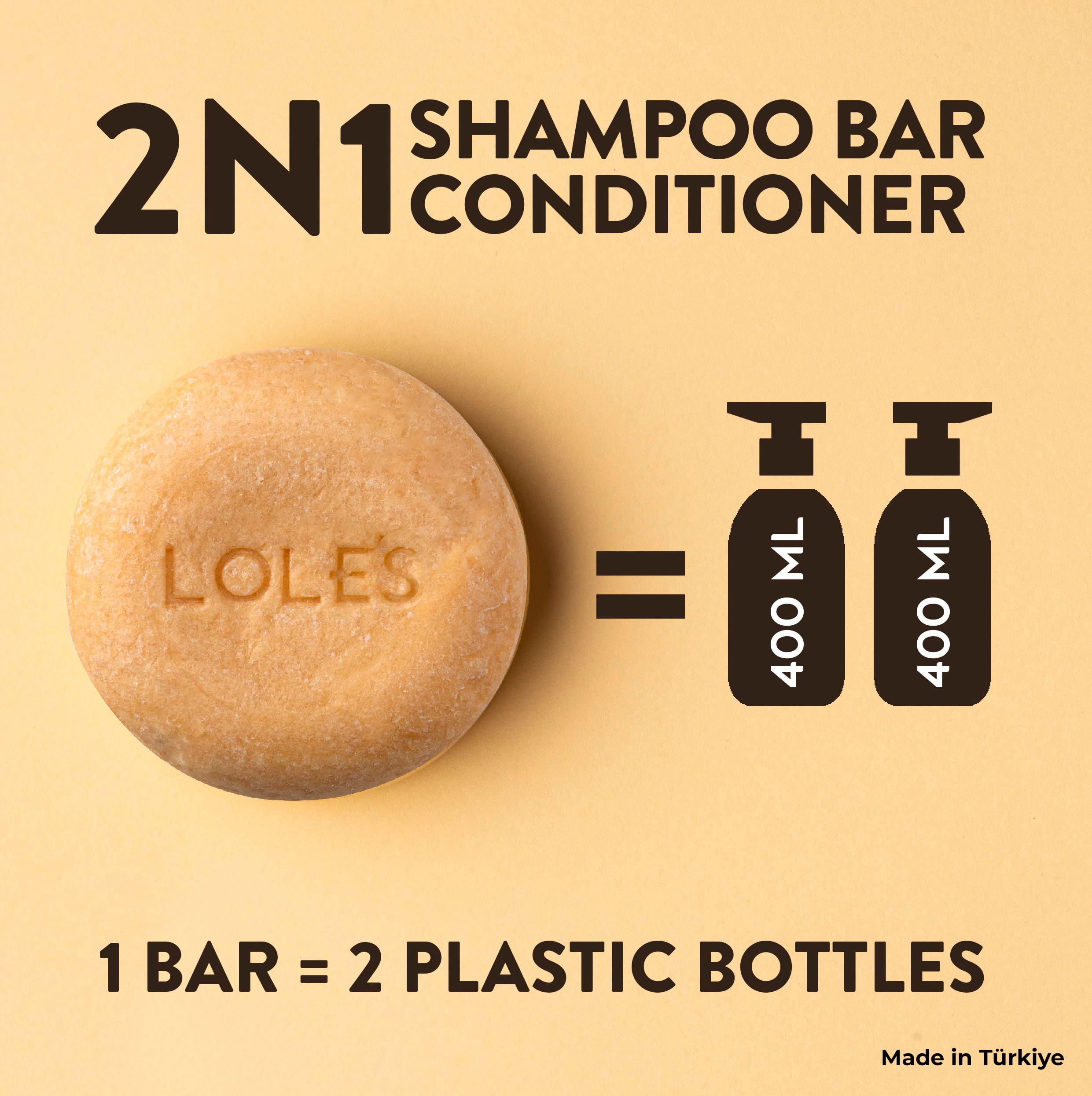 LOLE'S Shampoing Solide Packaging Zero Plastique – option écoresponsable pour la salle de bain.