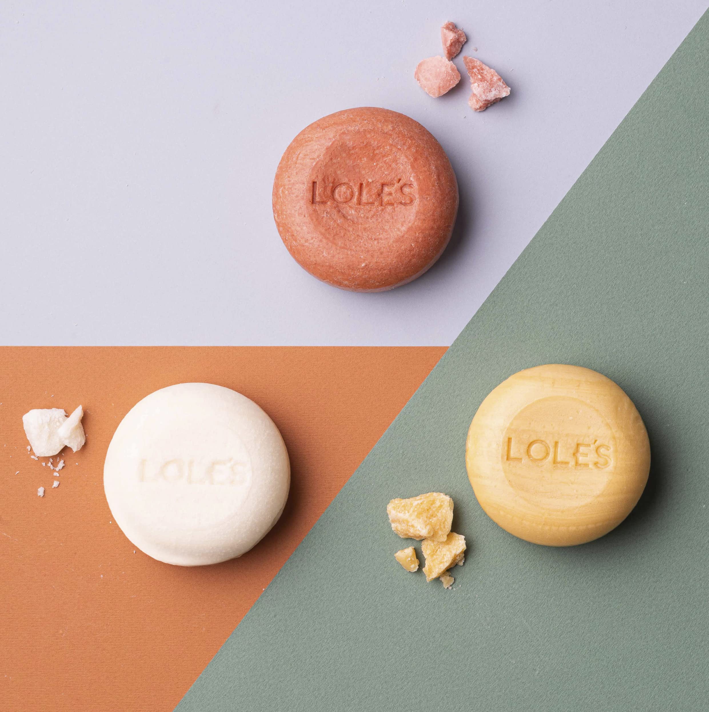 LOLE'S Shampoing Solide Sans Silicone – soin pur sans additifs lourds.