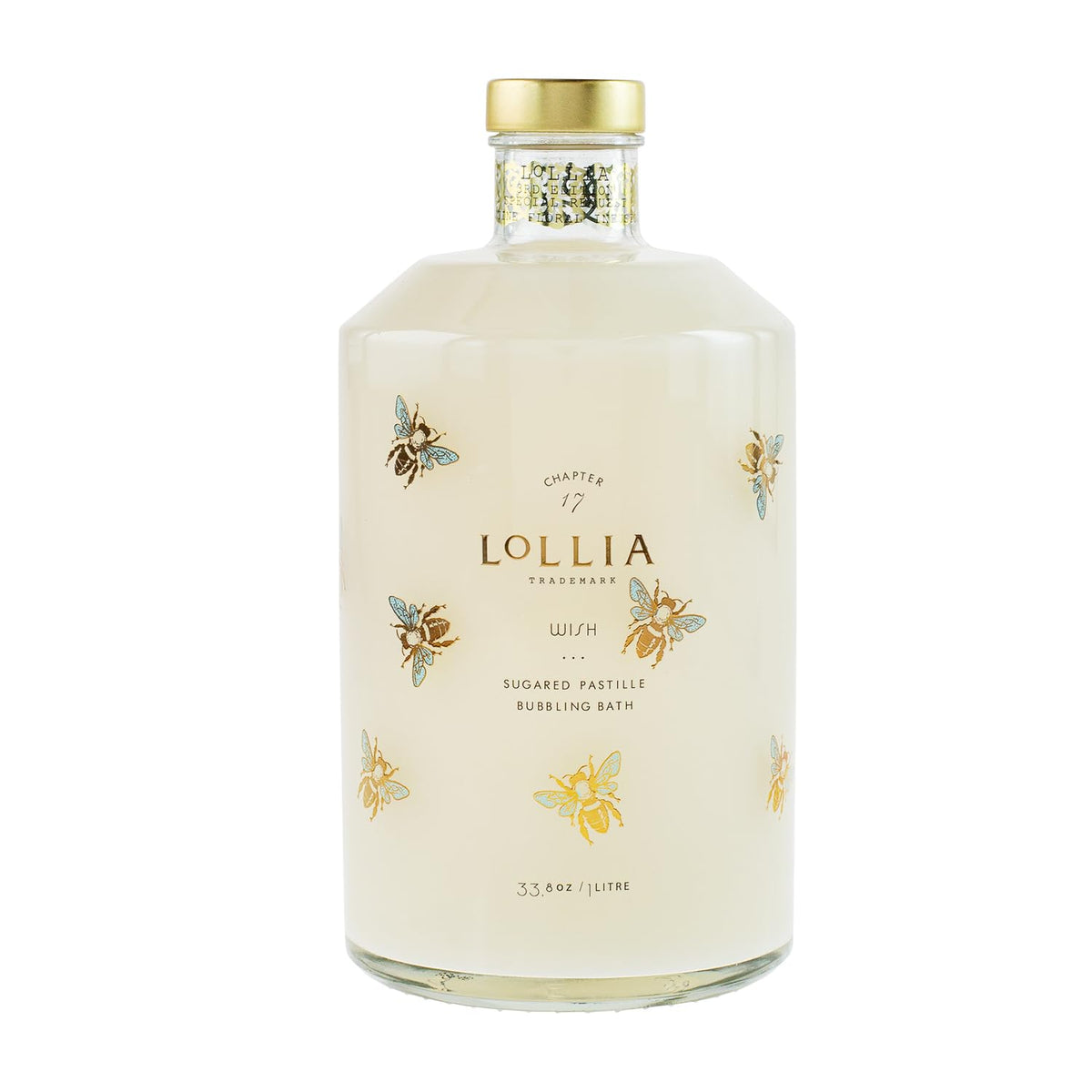 Lollia Wish Bubble Bath avec bulles et parfum vanillé, moment de détente.
