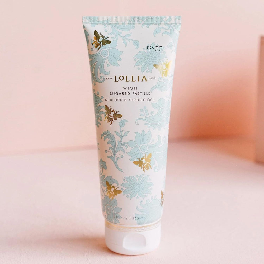 LOLLIA Wish Gel Douche fleurs riz jasmin, parfum delicat qui reveille les sens.