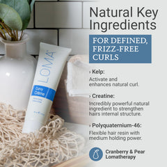 Texture hydratante riche de Loma Curvature Curvy Crème et complexe marin.