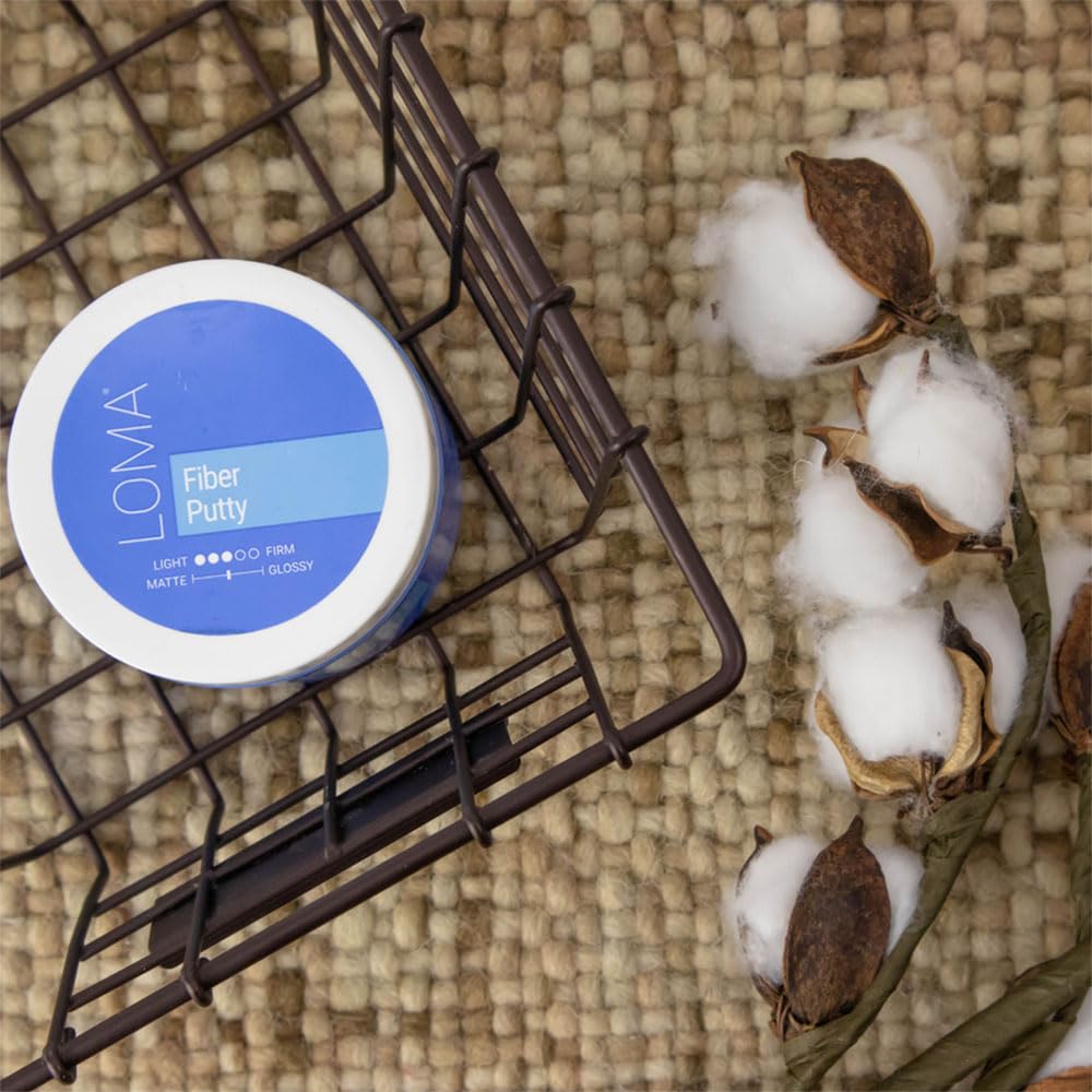LOMA Fibre Putty: emballage et étiquette, avec informations sur l'origine.