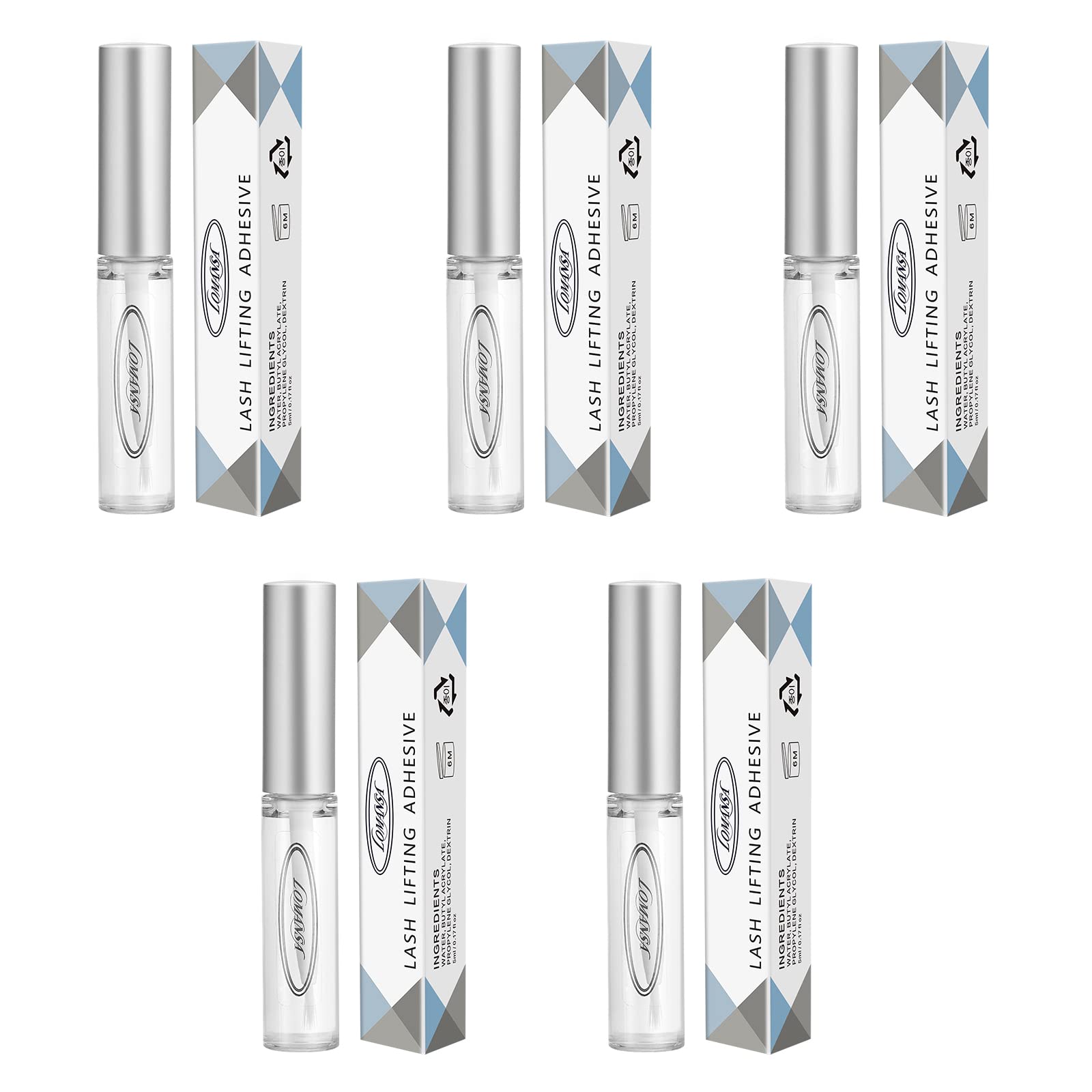 Lomansa Lash Lift Glue — application au pinceau pour fixer les cils