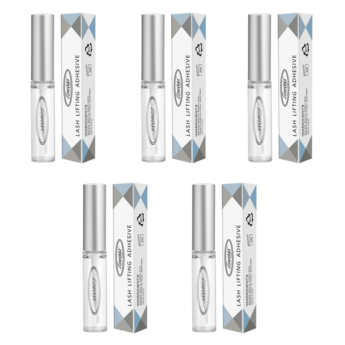 Lomansa Lash Lift Glue — application au pinceau pour fixer les cils