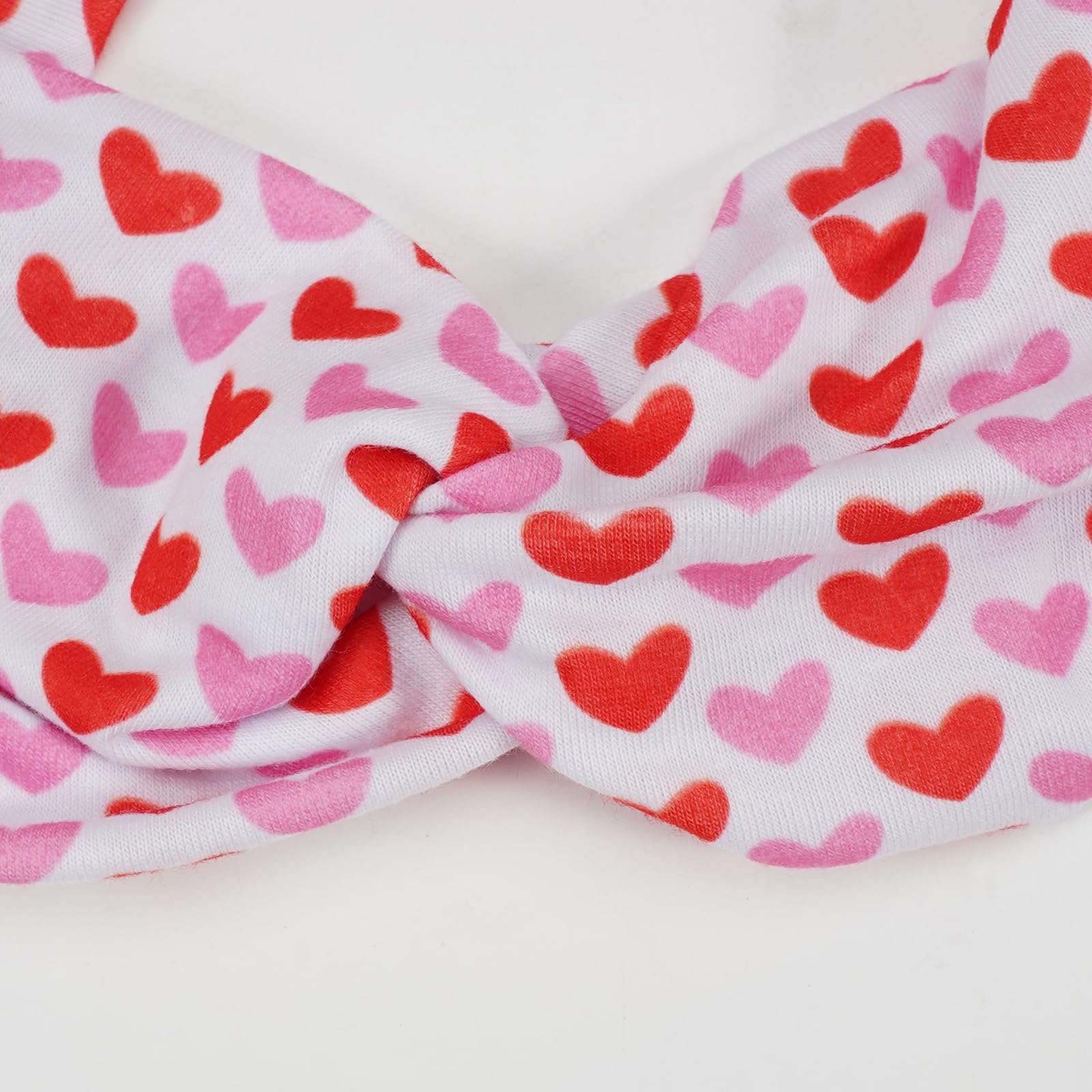 Lonext bandeaux cheveux Saint-Valentin motif XOXO rose noir, parfait pour fêtes et usage quotidien.