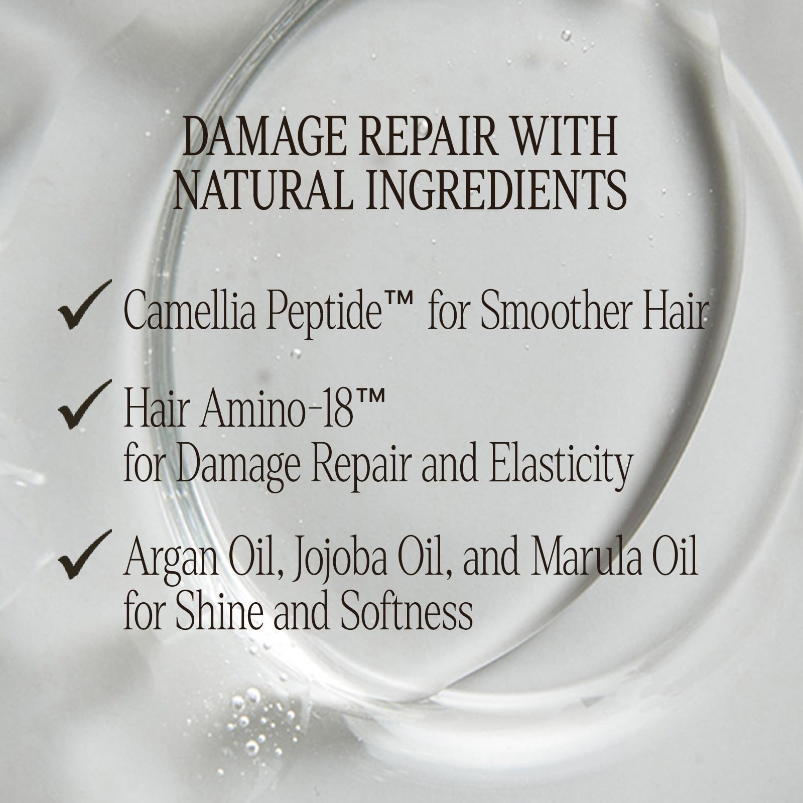 LONGTAKE huiles Argan-Jojoba-Marula; mélange nourrissant pour brillance et élasticité.