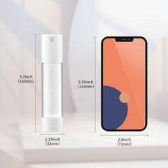 Ensemble Longway de six bouteilles airless 50 ml, pratique pour voyager.